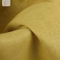 Kain Linen Murni Berkualitas Tinggi Berat Sedang 14*14 100% Linen untuk Pakaian Siap Kirim