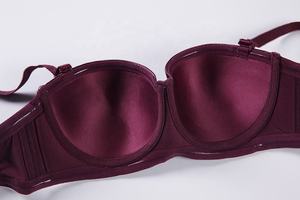 Binnys <span class=keywords><strong>Push</strong></span> <span class=keywords><strong>up</strong></span> <span class=keywords><strong>Strapless</strong></span> Womens Soutien Gorge Silicona Nylon Brasier Alta calidad Sostenes Cómodo Underwire Ladies Bralette - Product Image 4