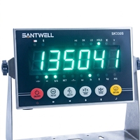 Indicador de Peso Digital de Acero Inoxidable SK330S, Pantalla LCD LED de 6 Dígitos, RS232, para Báscula de Plataforma, de Piso o de Banco, OEM