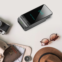 Support de chargeur sans fil magnétique 3-en-1 avec logo personnalisé, charge rapide PD pour iPhone et écouteurs, 15W/10W/5W, support de téléphone pliable pour bureau