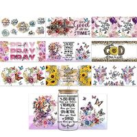 Promo Grosir Custom Murah Stiker Transfer UV DTF untuk Gelas 16 24 Oz Mudah Dilepas