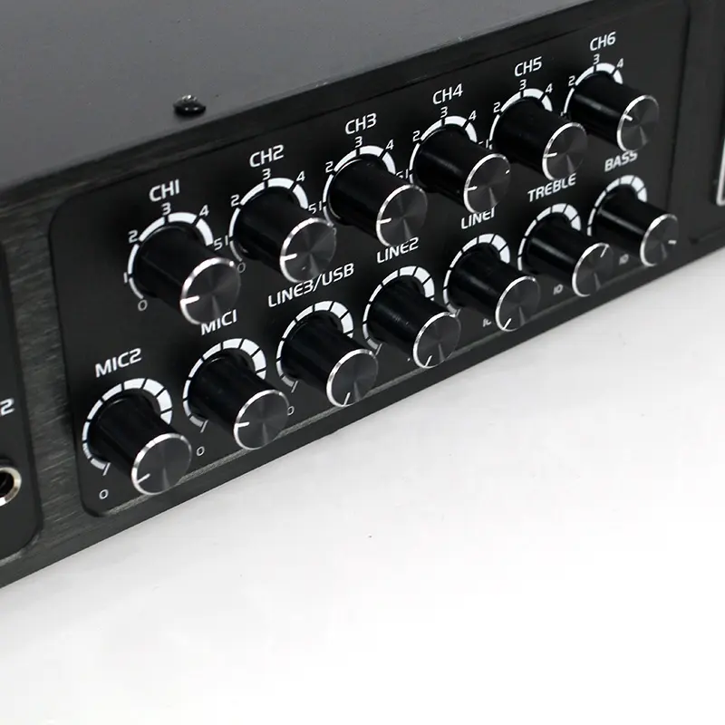 High Power 6 Channel Amplificador De Audio Independent Control Professional Power Amplifiers