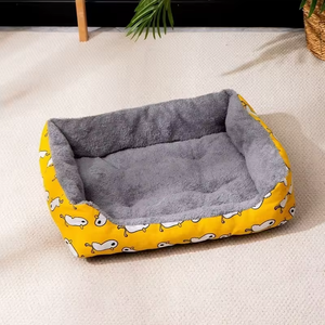Coussin de couchage écologique de luxe pour <span class=keywords><strong>chien</strong></span> et chat, housse amovible toutes saisons, coloris bonbon, idéal pour chiot et chat - Product Image 4