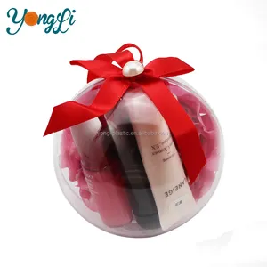 Plain 120Mm Große Weihnachten Lippenstift Verpackung Klar Kunststoff Ball