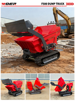 Voer F500 Mini-Dumper 500kg LKW Gummiketten-Kompakt-Raupendumper für Garten- und Landschaftsbau
