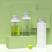 Emballage cosmétique en plastique PET personnalisé, couleur personnalisée, 150 ml, 200 ml, 300 ml, flacon pompe pour lotion, crème pour le corps et le visage, gel douche, lotion