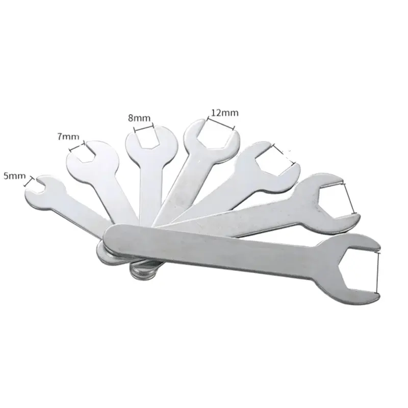 Clé à fourche plate hexagonale galvanisée Outils à main à clé plate