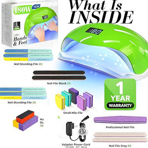 Nouveauté Lampe à polymériser 180W <span class=keywords><strong>pour</strong></span> <span class=keywords><strong>vernis</strong></span> acrylique et gel-Dispositif de séchage manucure et pédicure avec 57 ampoules Lampe à ongles - Product Image 4