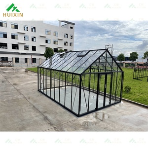 Serre de jardin en aluminium avec verre trempé, revêtement poudré, imperméable et anti-rongeurs, serre moderne - Product Image 5