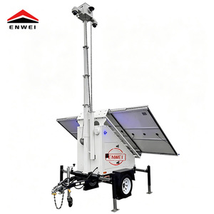 Générateur solaire mobile portable sur remorque avec 3 panneaux solaires monocristallins de 400W <span class=keywords><strong>pour</strong></span> chantier de construction - Product Image 2