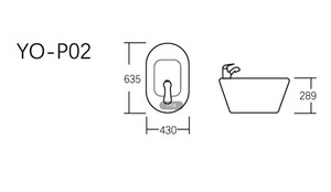 Fregadero de pedicura, lavamanos de material cerámico, venta al por mayor - Product Image 2