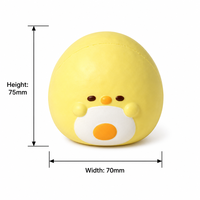 Jouets anti-stress réalistes en forme d'animaux mignons, en PU, à récupération lente, pour soulager le stress
