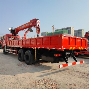 รถบรรทุกติดเครนไฮดรอลิก Dongfeng 6X4 ผลิตในจีน สำหรับโครงการโครงสร้างถนน - Product Image 6