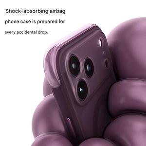 เคสโทรศัพท์แม่เหล็กแบบด้านโปร่งแสงรุ่นใหม่สำหรับ iPhone 18 17 Pro Max พร้อมปุ่มสัมผัสกล้อง AI ป้องกันการกระแทกทั้งสี่มุม - Product Image 5