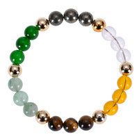 Bracelet en perles de citrine naturelle et d'œil de tigre pour femmes, pierre de guérison pour le succès et la prospérité, bijou spirituel, cadeau