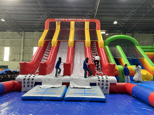 Glissière d'eau gonflable <span class=keywords><strong>de</strong></span> parc aquatique <span class=keywords><strong>de</strong></span> grands enfants mobiles extérieurs <span class=keywords><strong>de</strong></span> terrain <span class=keywords><strong>de</strong></span> jeu avec la piscine à vendre - Product Image 2