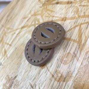 Khâu ốc vít cho may mặc & Hành lý trang trí tam giác cổ điển đầy màu sắc <span class=keywords><strong>2</strong></span> lỗ PU da nút PU da bao phủ nút - Product Image 5