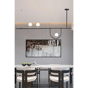 Lámparas de Hierro Estilo Nórdico con Forma de Pájaro, Creativas, Únicas, Artísticas, Geométricas, Colgantes Largos con LED y Altura Ajustable para Mesas de Comedor - Product Image 6