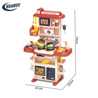 Jouets pour enfants, 43 pièces, ensemble de cuisine avec son et lumière, jouets de table de cuisine pour enfants