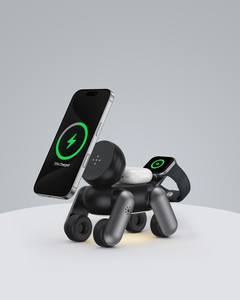 Station de charge <span class=keywords><strong>sans</strong></span> fil 3 en 1 en forme de chien, <span class=keywords><strong>chargeur</strong></span> magnétique rapide pour téléphone, 3 en 1 Qi 2.2 25W pour <span class=keywords><strong>Apple</strong></span> iPhone IWatch, plusieurs appareils - Product Image 3