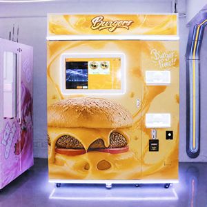 Máquina Expendedora de Hamburguesas Calientes, Máquina Expendedora Robótica de Hamburguesas Frescas a la Parrilla, Directo de Fábrica para Aeropuertos - Product Image 1