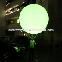 Globo de luz LED que cambia de 16 colores, globo de helio grande para publicidad