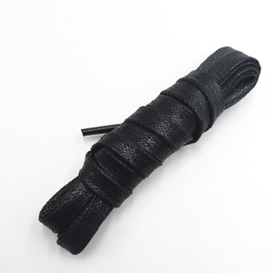 เชือ<span class=keywords><strong>ก</strong></span>ผู<span class=keywords><strong>ก</strong></span>รองเท้าหนังเคลือบแว็<span class=keywords><strong>ก</strong></span>ซ์แบบแบนขนาด 6 มม. พร้อมปลายพลาสติกใส ยี่ห้อ Custom Brand คุณภาพพรีเมียม ปรับความยาวได้ - Product Image 3