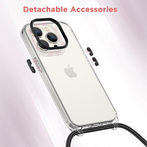 Funda Protectora Universal Transparente para Teléfono con Correa de Nylon Ajustable para el Cuello para <span class=keywords><strong>iPhone</strong></span> <span class=keywords><strong>14</strong></span> 15 <span class=keywords><strong>Pro</strong></span> <span class=keywords><strong>Max</strong></span>, Nueva con Características Impermeables - Product Image 3