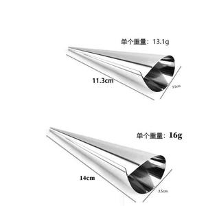 Crème <span class=keywords><strong>Corne</strong></span> Moule Cannoli Formes Tubes En Acier Inoxydable Cônes De Cuisson Pâtisserie Rouleau <span class=keywords><strong>Corne</strong></span> Croissant Moule - Product Image 4