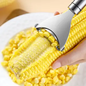 Alat perontok biji jagung Stainless Steel, pengupas Kerneler pengupas jagung alat dapur sayuran buah