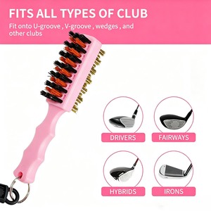 <b>Golf</b> Cleaning Brush Plastic Steel 11.8cm Durable For Club Heads - Product Image 4