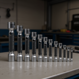 Jeu de clés à douille 290 E/12, métriques 8-19 mm, kit d'outils professionnel pour réparation automobile - Product Image 3