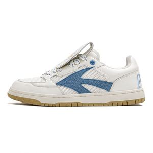 Zapatillas Planas Blancas de Nuevo Estilo para Hombre, con Cubierta Abatible, Superficie de Malla, Transpirables, Estilo Retro Americano, Casuales - Product Image 5