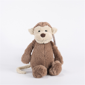 ของเล่นตุ๊กตาลิงสีน้ำตาลปุย27ซม.-เพื่อนนอนนุ่มสำหรับเด็กเป็นมิตรกับสิ่งแวดล้อมและสามารถซักได้ - Product Image 1