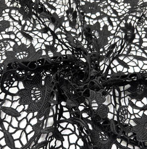 Dentelle Guipure noire dentelle ajourée dentelle broderie tissu suisse dentelle femme africaine robe de mariée robe de soirée robe de soirée - Product Image 5