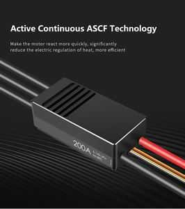Controlador de Velocidad ESC de Alta Tensión de Plástico de 200A 5-14s, Programación por Aplicación Móvil, Función de Registro de Datos, Drones de Ala Fija - Product Image 5