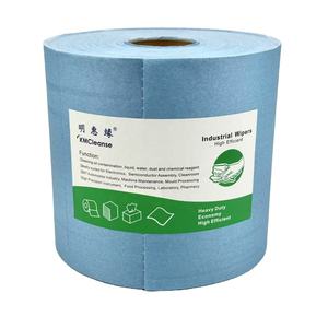 Rollo de poliéster de celulosa no tejida súper absorbente azul seco Toallitas de limpieza industrial Paños de microfibra Spunbond - Product Image 3