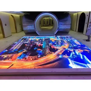 Outdoor P3.9 P3.91 P6.2 Dancefloor Led Video Screen Rental Smd Interactive Round Dance Floor Tile Led Display