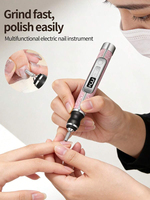 Kit d'outils de manucure portable 15 000 tr/min, perceuse à ongles électrique et lampe à ongles, embout de perceuse à ongles électrique pour le soin des ongles et des ongles des orteils