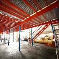 Plateforme en acier modulaire sur mesure, robuste, avec protection anticorrosion, pour optimiser l'espace de stockage en entrepôt