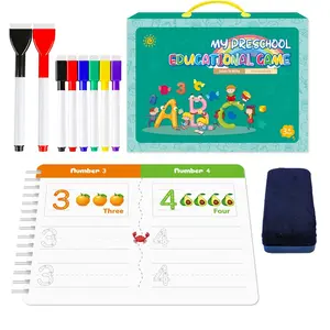 New Baby Handwriting Exercise Book Montessori Early Education Toy Pen Control Training Book Alphabet Number Exercise Book