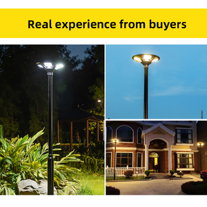 Lampadaire solaire LED de jardin avec détecteur de mouvement, lumière blanc chaud doux 2700K, IP66, corps en laiton, design à double tête, utilisation extérieure, garantie 10 ans - Product Image 3