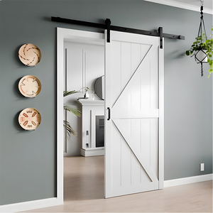 Portes intérieures en bois à haute stabilité, portes <span class=keywords><strong>de</strong></span> <span class=keywords><strong>grange</strong></span> équipées <span class=keywords><strong>de</strong></span> quincaillerie <span class=keywords><strong>de</strong></span> qualité pour portes coulissantes - Product Image 3