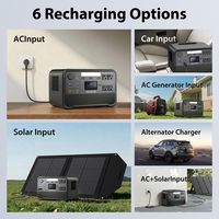 Station d'alimentation portable 700W, batterie LiFePO4 672Wh, prise AC 110V 220V, contrôle par application, recharge rapide, générateur solaire pour le camping