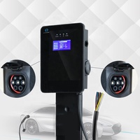 Yeni Hızlı Duvara Monte EV Şarj Cihazı AC 22kW Ev Tipi 2 Ticari Kullanım EV Şarj İstasyonu Metal IP65 Su Geçirmez WIFI/Uygulama Destekli