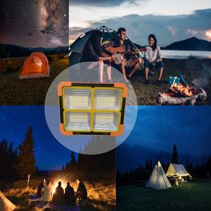 Lampada <span class=keywords><strong>Solare</strong></span> LED Ricaricabile Portatile 100W IP66 Design Sospeso per Illuminazione da Campeggio Esterna Luce di Emergenza LED <span class=keywords><strong>Corpo</strong></span> in ABS - Product Image 5