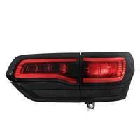 Compatible avec les modèles JEEP Grand Cherokee 2014-2021, ensemble de feux arrière LED fumés pour mise à niveau version américaine et version européenne