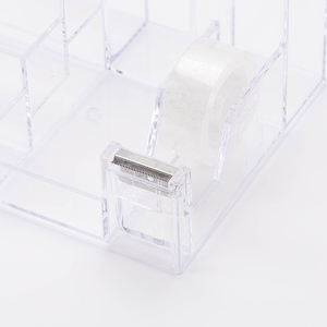 Di plastica acrilica <span class=keywords><strong>trasparente</strong></span> Multi-funzione tazza supporto della Penna Per dispenser nastro di supporto di carta di nome con Accessori Da Scrivania - Product Image 4