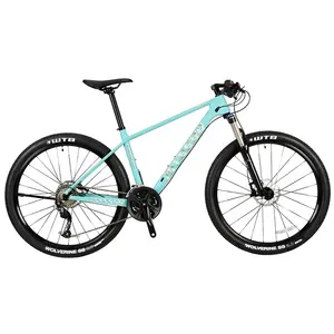 Wholesale 29 inch OEM street use 17" aluminum alloy frame 27 speed bicycle green color gear cycle