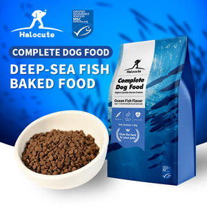 Nourriture en vrac OEM pour animaux de compagnie Vente en gros en usine Haute teneur en protéines Nutritif Naturel à basse température Cuit au poisson de mer Nourriture pour chien - Product Image 1